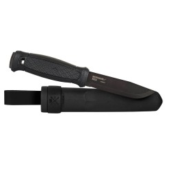 Morakniv Garberg Black Knife (Polymer Sheath), carbon steel, black