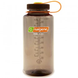 Nalgene Wide Mouth 1 L Sustain Water Bottle, brown/woodsman