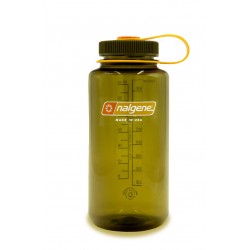 Nalgene Wide Mouth 1 L Sustain Water Bottle, olive green