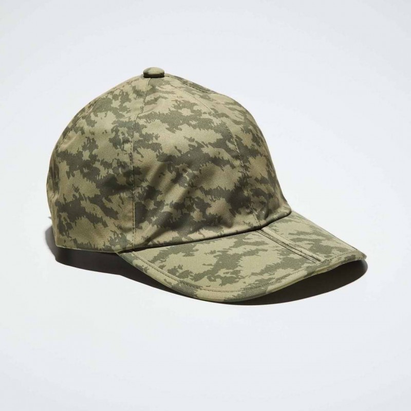 Sealskinz Salle Waterproof Foldable Peak Cap, green camo