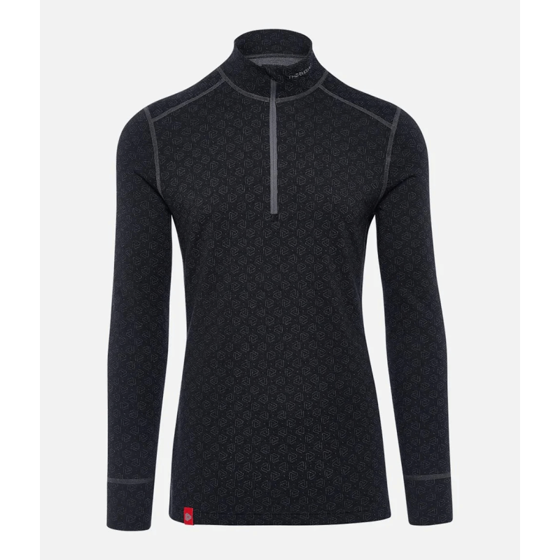 Thermowave Xtreme Zip Long sleeve Merino Shirt, black