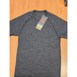 Merino majica s kratkimi rokavi Thermowave Warm, sivi melanž